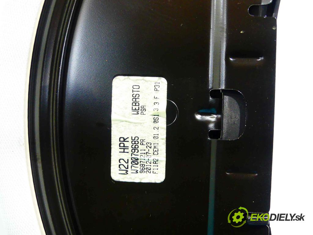 Peugeot 508 2010-2018 1.6 THP 156 hp manual 115 kW 1598 cm3 5- Střešní okno: 96871211 (Okna karoserie)