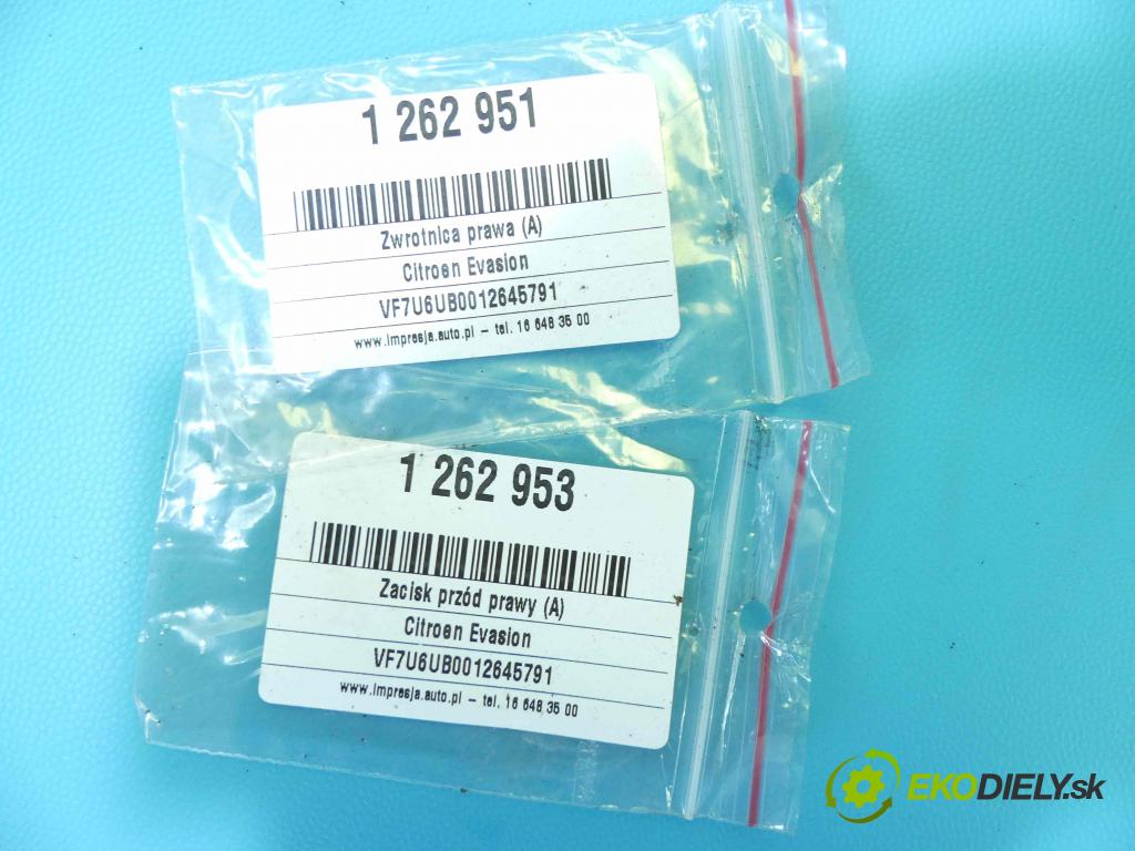 Citroen Evasion 2.0 8v 121KM manual 89 kW 1998 cm3 5- náboj pravé  (Náboje)