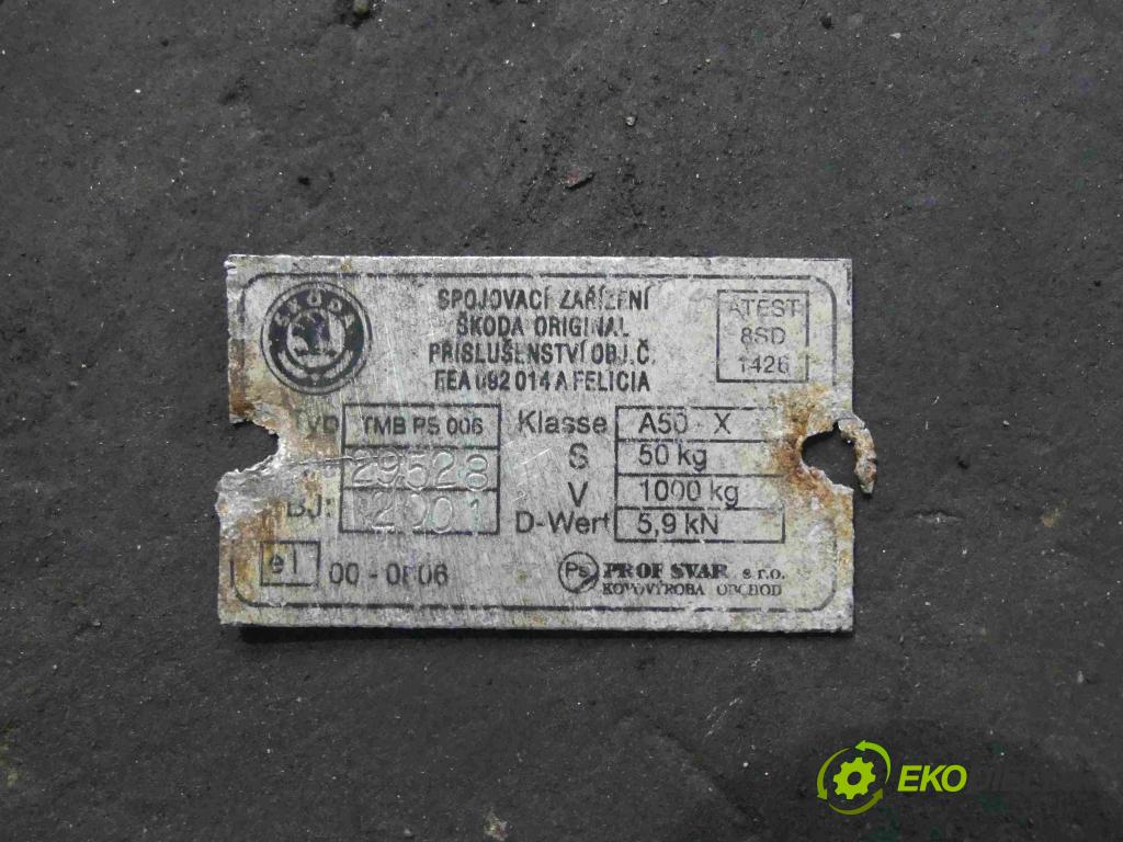 Skoda Octavia I 1996-2010 1.9 tdi 110 hp manual 81 kW 1896 cm3 5- oko tažné