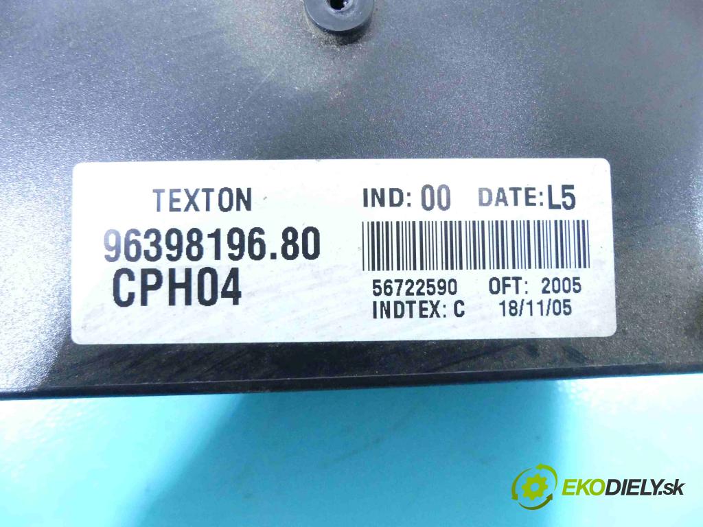 Peugeot Expert I 1995-2006 2.0 hdi 94 HP manual 69 kW 1997 cm3 5- modul riadiaca jednotka 9639819680 (Ostatné)