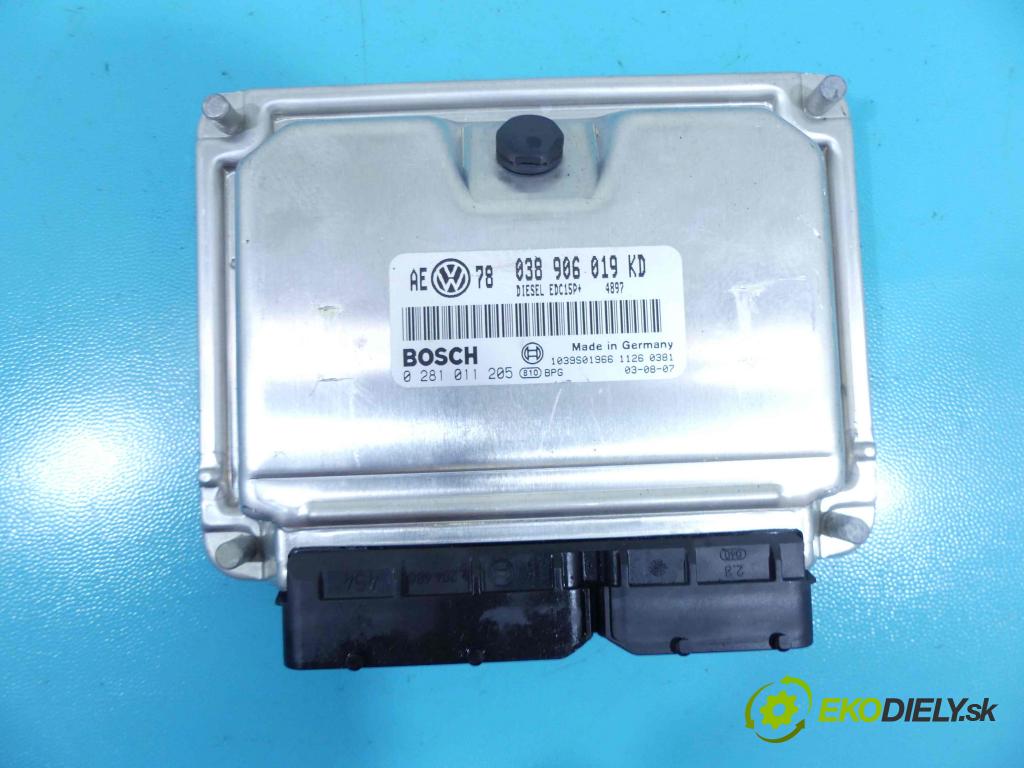 Vw Passat B5 1995-2005 1.9 tdi 131 hp automatic 96 kW 1896 cm3 5- jednotka řídící 038906019KD
