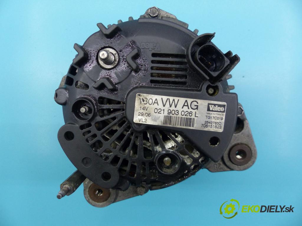 Vw Passat B6 2005-2010 2.0 tdi 140 hp automatic 103 kW 1968 cm3 5- Alternator 021903026L (Alternátory)