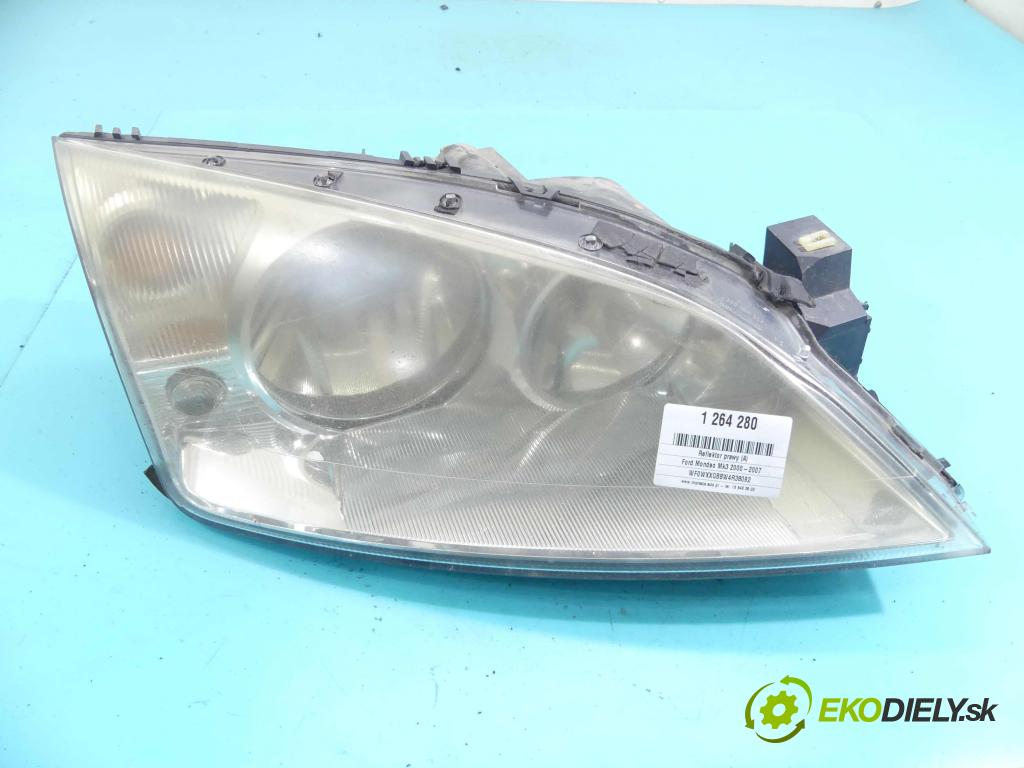 Ford Mondeo Mk3 2000-2007 2.0 tdci 116 HP manual 85 kW 1998 cm3 5- Reflektor: pravý 1305235545 (Pravé)