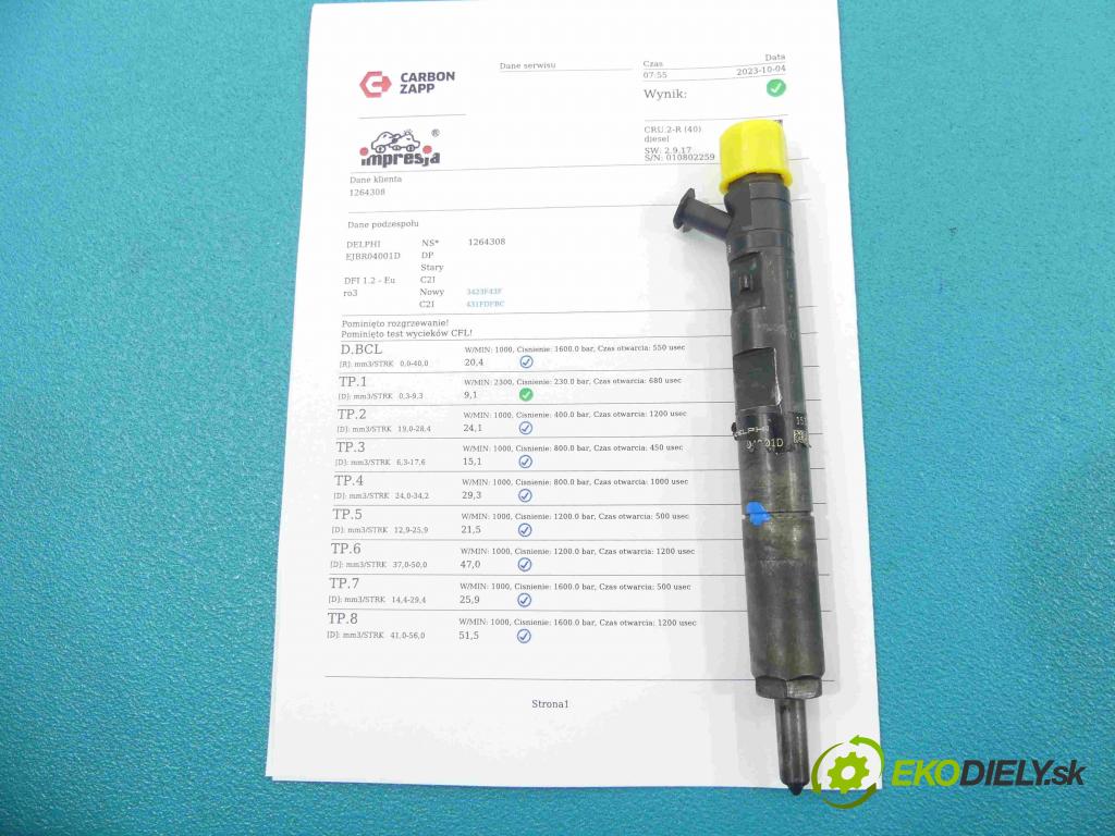 Renault Kangoo I 1998-2008 1.5 dci 82 HP manual 60 kW 1461 cm3 5- vstrek EJBR04001D (Vstrekovače)