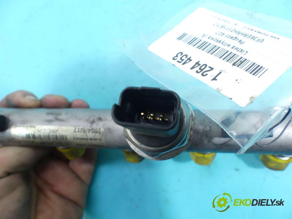 Peugeot 407 2.0 hdi 136 HP manual 100 kW 1997 cm3 5- lišta vstrekovacia 9645689580 (Vstrekovacie lišty)