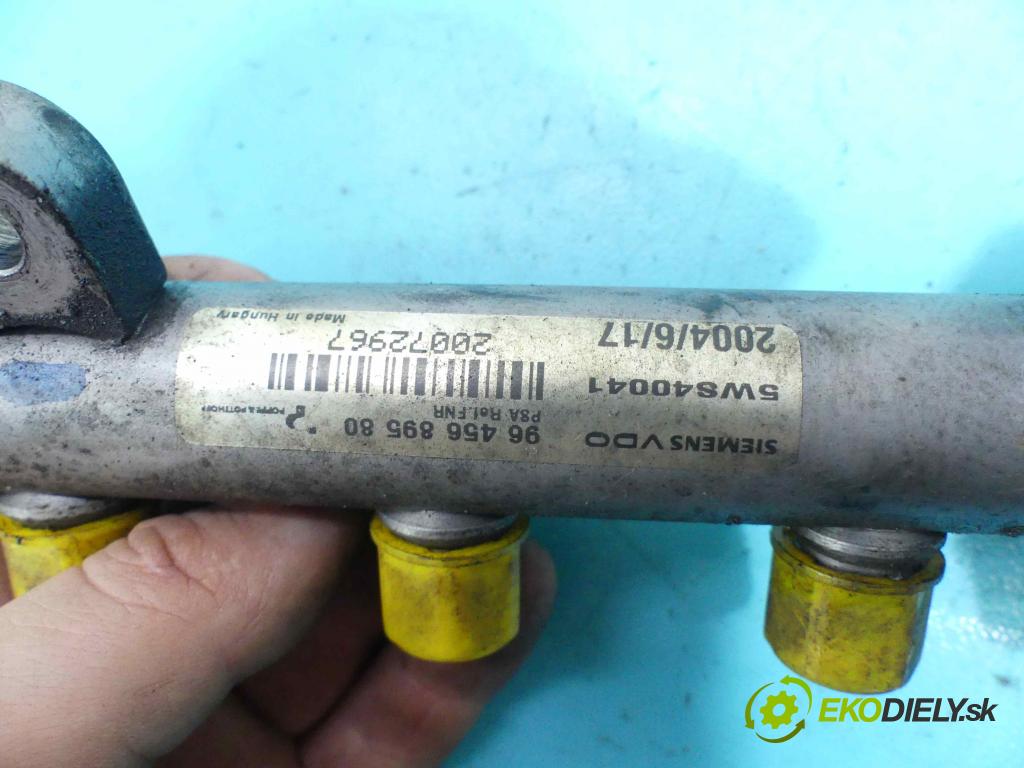 Peugeot 407 2.0 hdi 136 HP manual 100 kW 1997 cm3 5- lišta vstrekovacia 9645689580 (Vstrekovacie lišty)