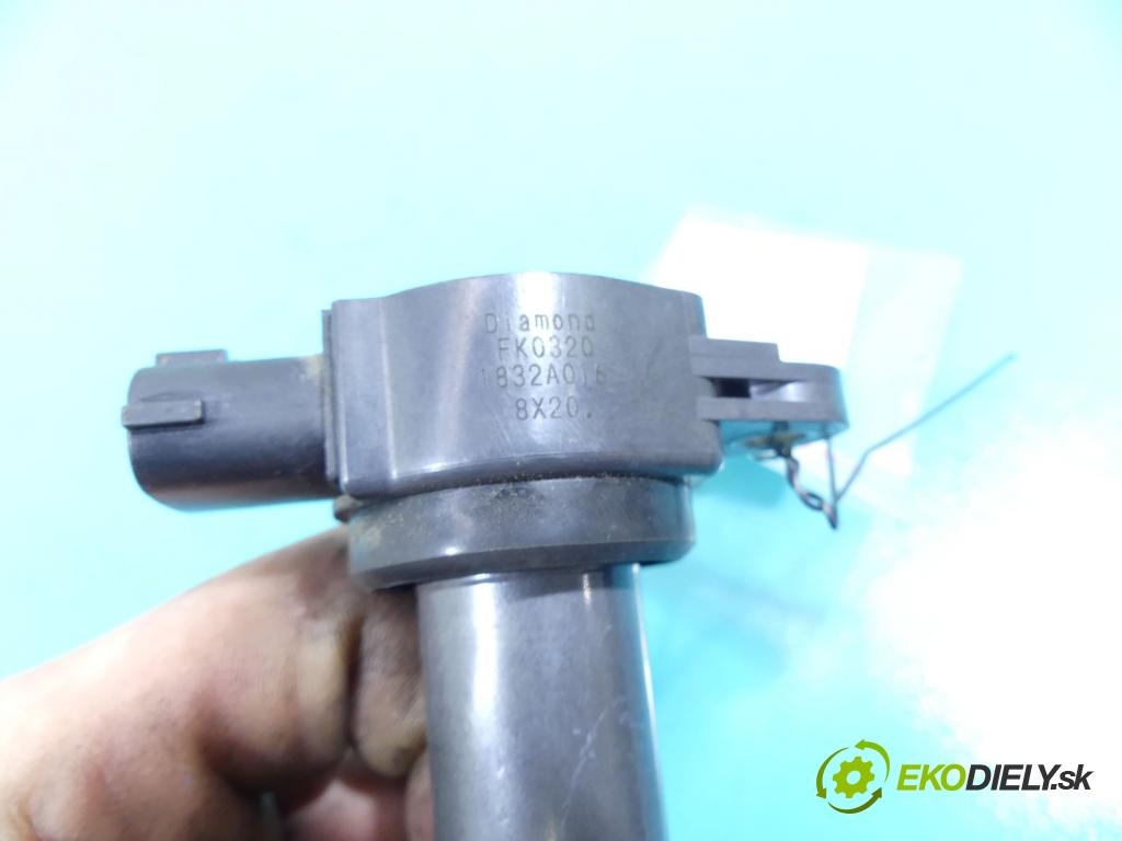 Mitsubishi Lancer VIII 2007-2016 1.8 16v 143 HP manual 105 kW 1798 cm3 5- cievka zapaľovacia 1832A016 (Zapaľovacie cievky, moduly)