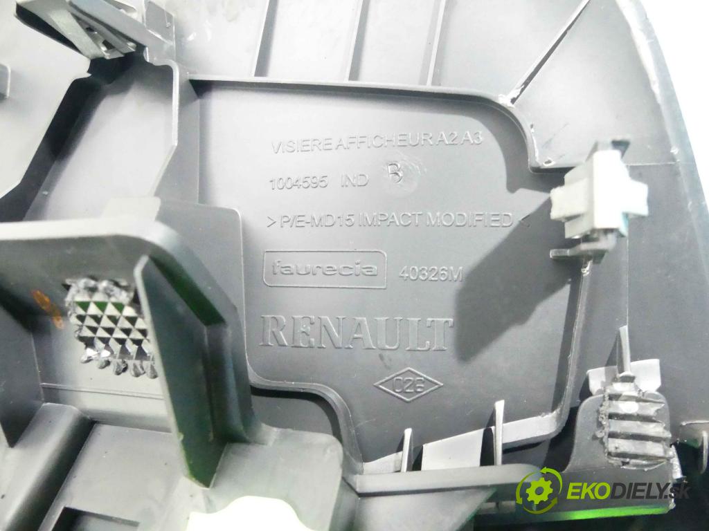 Renault Megane III 2008-2016 1.5 dci 90 HP manual 66 kW 1461 cm3 5- Zobrazit: 280349044R (Prístrojové dosky, displeje)