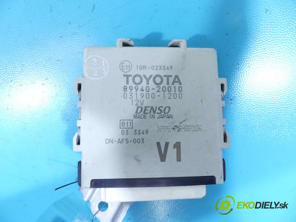 Toyota Avensis III T27 2009-2018 2.2 D-CAT 177 hp manual 130 kW 2231 cm3 4- modul řídící jednotka 89940-20010 (Ostatní)