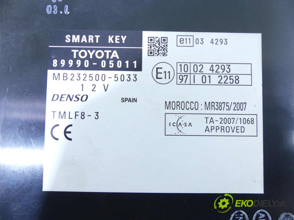 Toyota Avensis III T27 2009-2018 2.2 D-CAT 177 HP manual 130 kW 2231 cm3 4- modul riadiaca jednotka 89990-05011 (Ostatné)