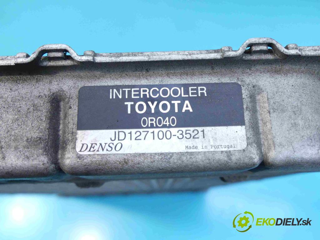 Toyota Avensis III T27 2009-2018 2.2 D-CAT 177 HP manual 130 kW 2231 cm3 4- Intercooler 127100-3521 (Intercoolery (chladiče nasávaného vzduchu))