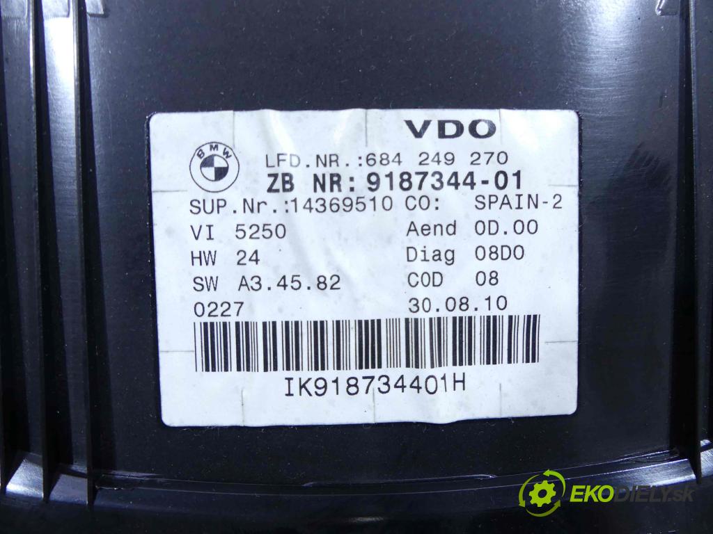Bmw 3 E90 2005-2013 2.0d 143 HP manual 105 kW 1995 cm3 5- prístrojovka/ budíky 9187344-01 (Prístrojové dosky, displeje)