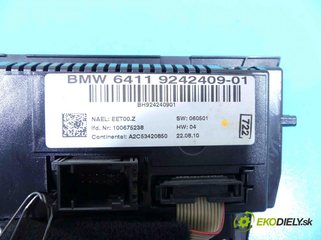 Bmw 3 E90 2005-2013 2.0d 143 HP manual 105 kW 1995 cm3 5- panel kúrenia 9242409-01
