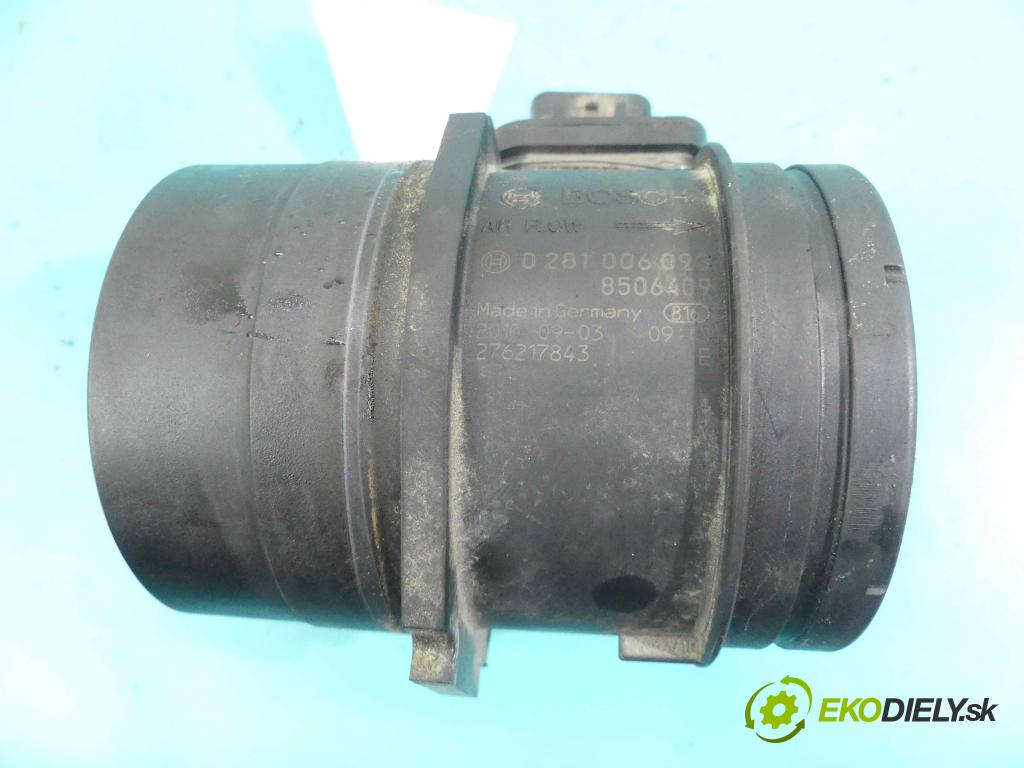 Bmw 3 E90 2005-2013 2.0d 143 HP manual 105 kW 1995 cm3 5- průtokoměr: 0281006093 (Váhy vzduchu)