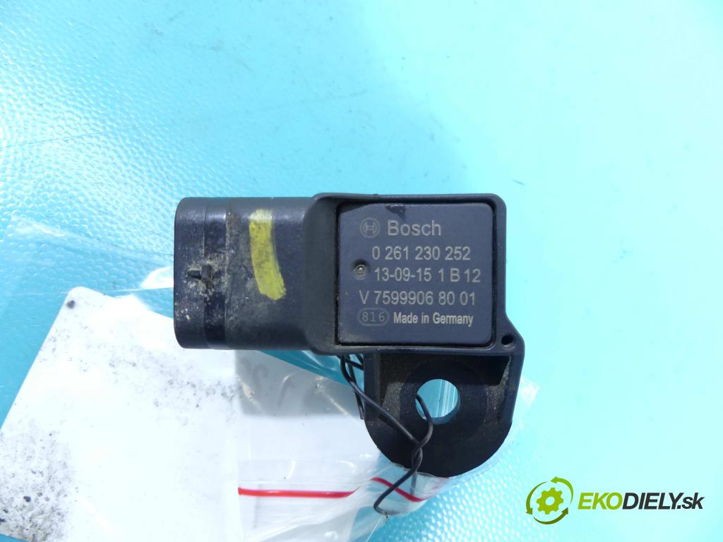 Peugeot 308 II 2013-2021 1.6 THP 125 hp manual 92 kW 1598 cm3 5- snímač tlaku 0261230252 (Snímače tlaku)