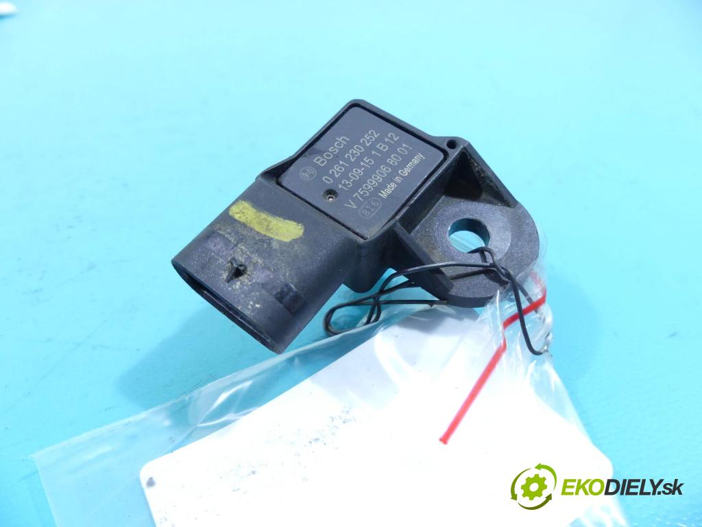 Peugeot 308 II 2013-2021 1.6 THP 125 hp manual 92 kW 1598 cm3 5- snímač tlaku 0261230252 (Snímače tlaku)