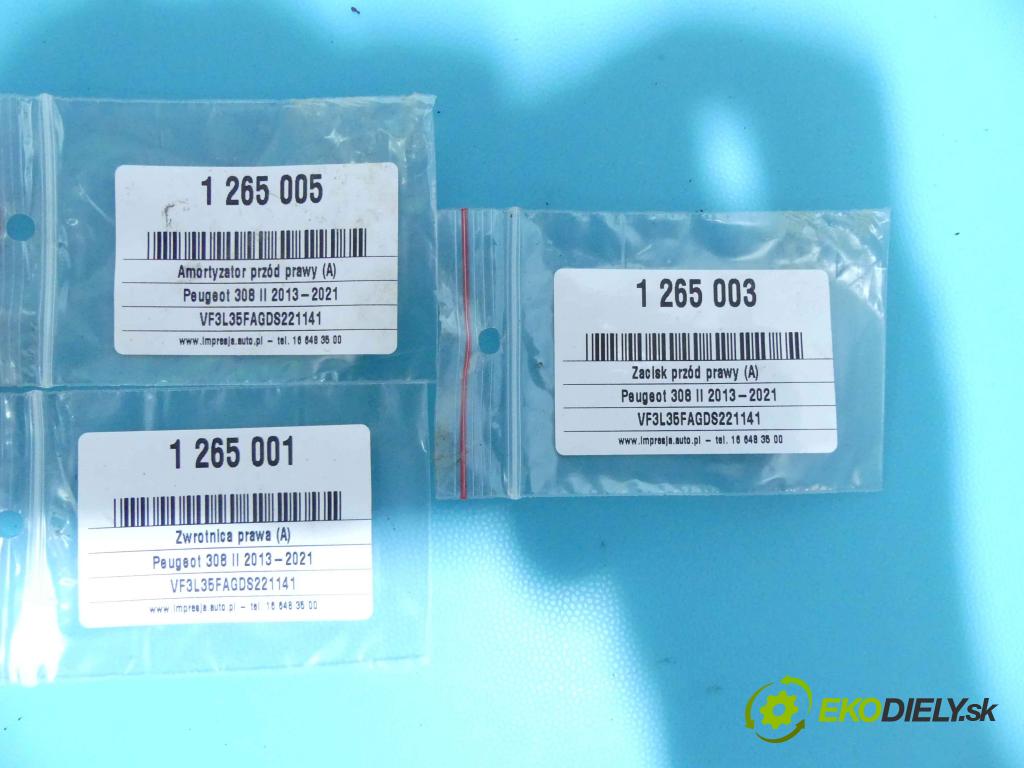 Peugeot 308 II 2013-2021 1.6 THP 125 HP manual 92 kW 1598 cm3 5- náboj pravé  (Náboje)