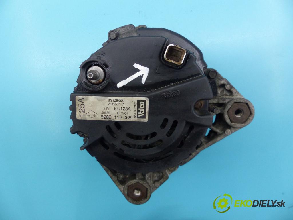 Renault Laguna II 2001-2007 1.8 16v 120 hp manual 88 kW 1783 cm3 5- Alternator 8200112065 (Alternátory)