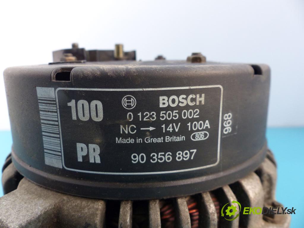 Opel Vectra B 1995-2002 1.8 16v 116 hp manual 85 kW 1796 cm3 4- Alternator 0123505002 (Alternátory)
