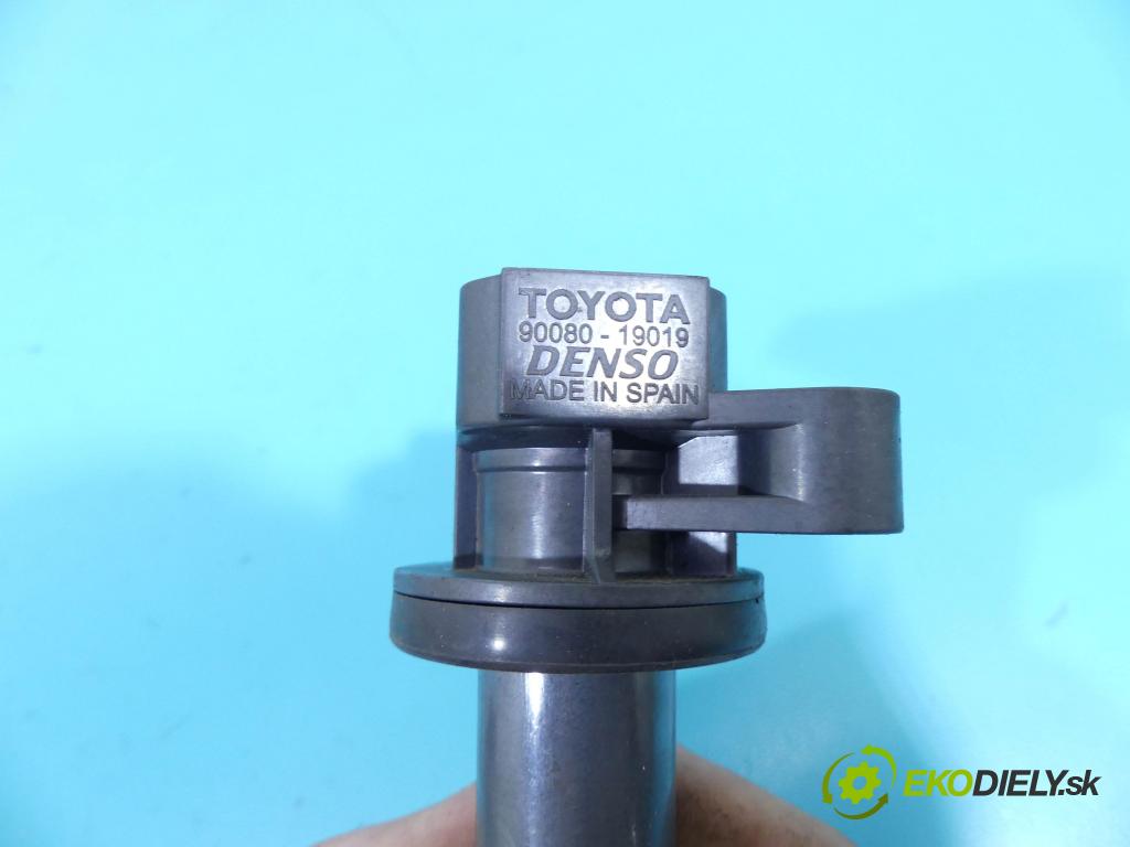 Toyota Avensis II T25 2003-2008 1.8 vvti 129 HP manual 95 kW 1794 cm3 5- cievka zapaľovacia 90080-19019 (Zapaľovacie cievky, moduly)