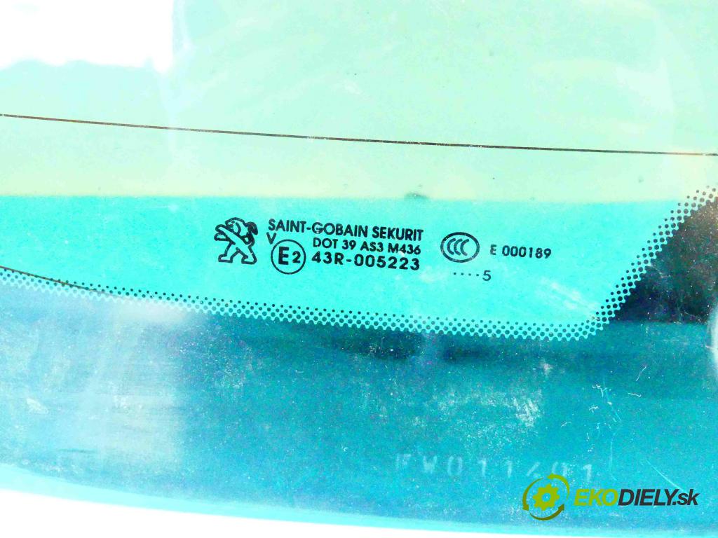 Peugeot 208 I 2012-2019 1.6 hdi 92 hp manual 68 kW 1560 cm3 3- sklo zadní (Okna zadní)