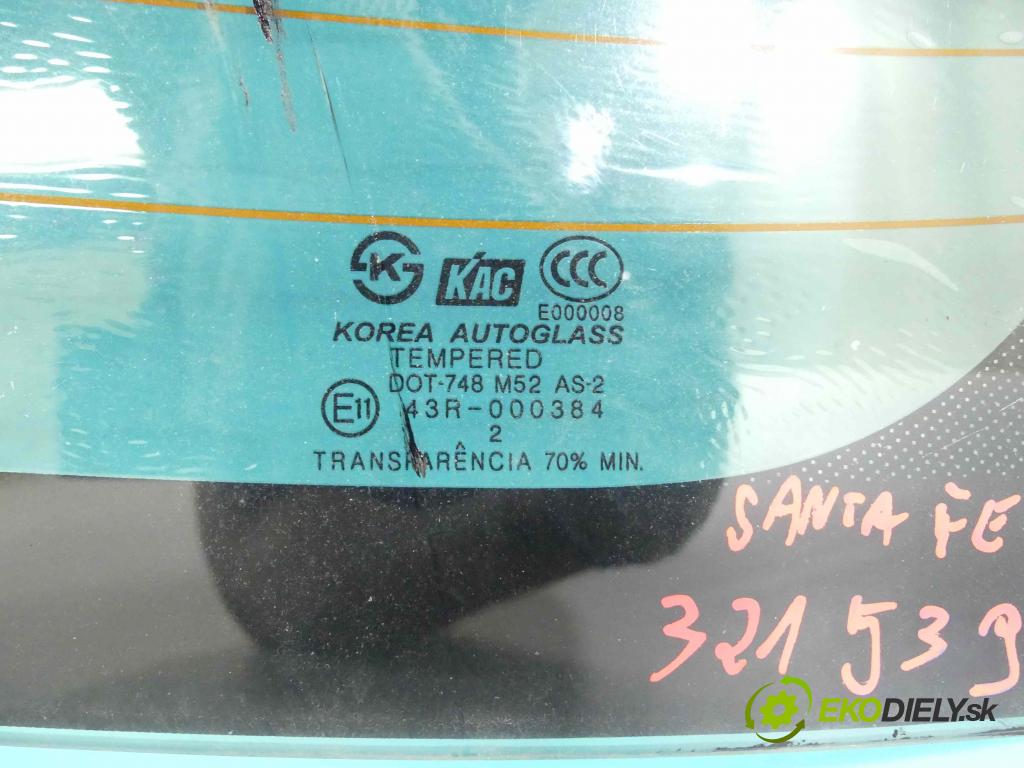 Hyundai Santa Fe 2000-2006 2.0 crdi 113 hp manual 83 kW 1991 cm3 5- sklo zadní  (Okna zadní)