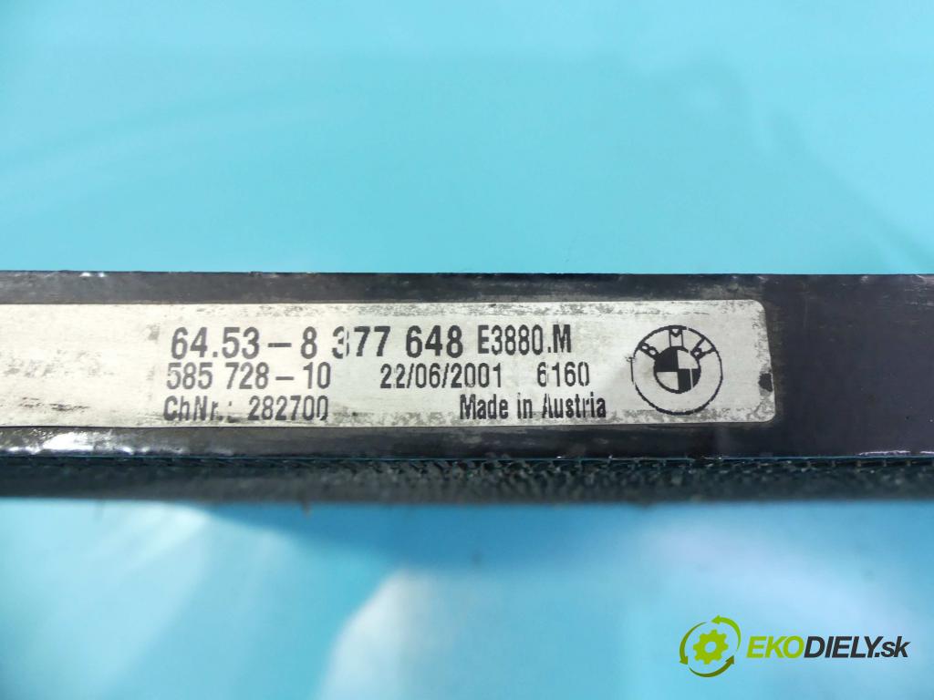 Bmw 3 E46 1998-2007 2.0d 136 HP manual 100 kW 1951 cm3 4- chladič klimatizácie 8377648 (Chladiče klimatizácie)