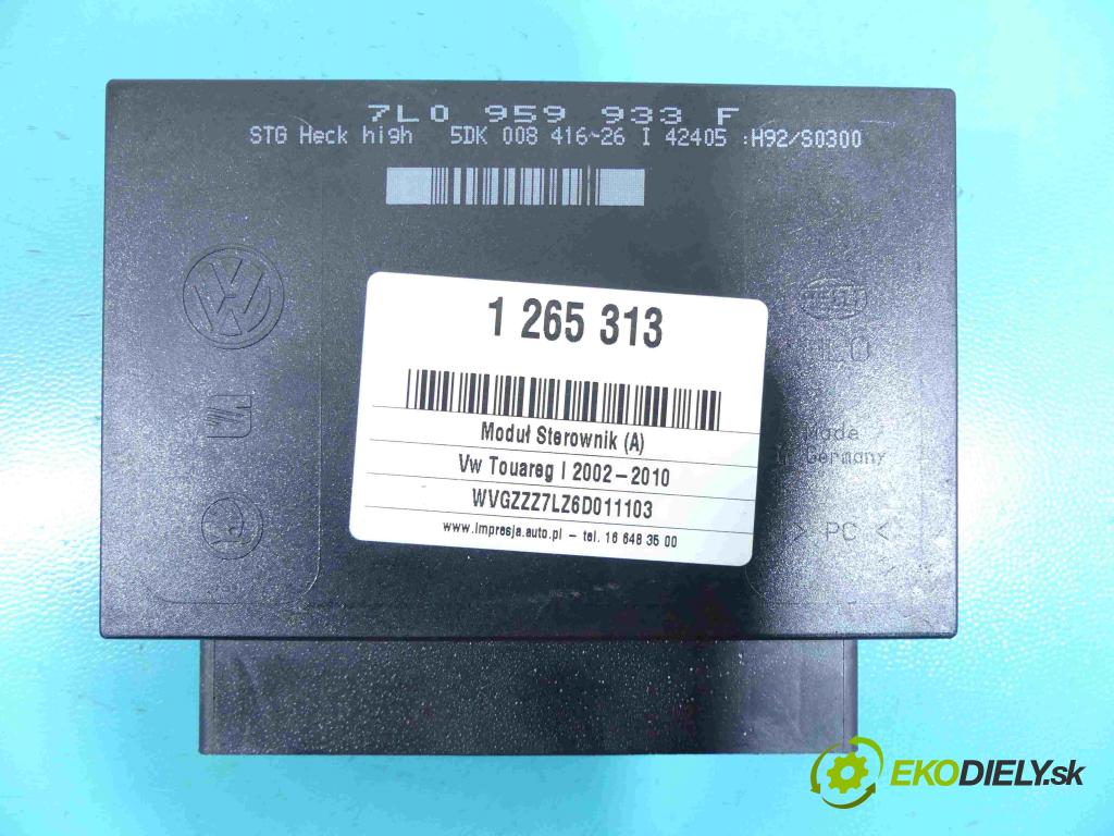 Vw Touareg I 2002-2010 3.0 V6 tdi 224hp automatic 165 kW 2967 cm3 5- modul riadiaca jednotka 7L0959933F (Ostatné)