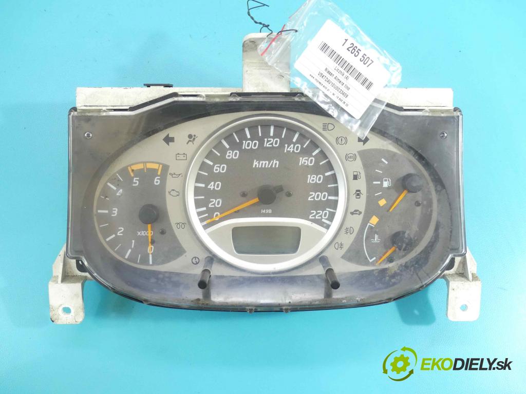 Nissan Almera tino 2.2 td 114 HP manual 84 kW 2184 cm3 5- prístrojovka/ budíky BU010 (Prístrojové dosky, displeje)