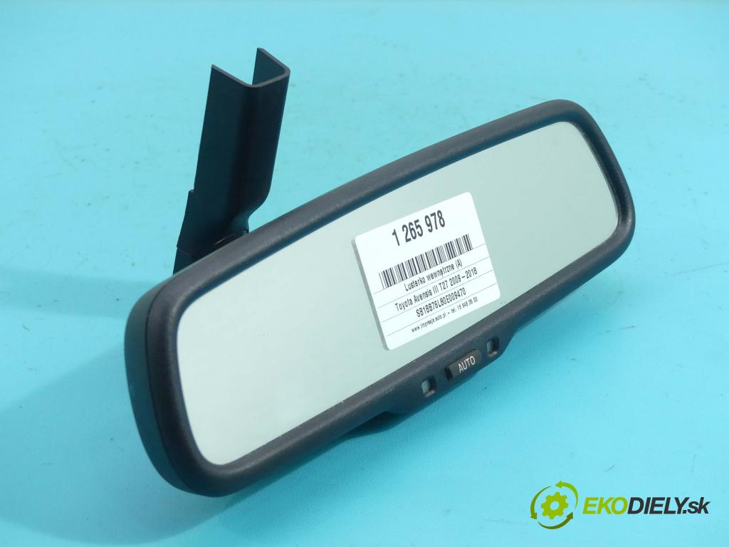 Toyota Avensis III T27 2009-2018 2.2 D-CAT 177 hp manual 130 kW 2231 cm3 4- zpětné zrcátko vnitřní 878100F050 (Světla vnitřní)