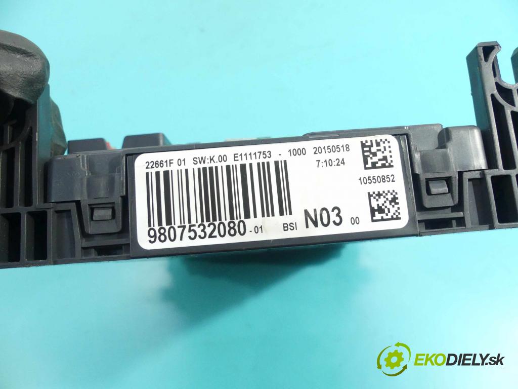 Peugeot 208 I 2012-2019 1.6 hdi 92 HP manual 68 kW 1560 cm3 3- modul riadiaca jednotka 9807532080 (Ostatné)