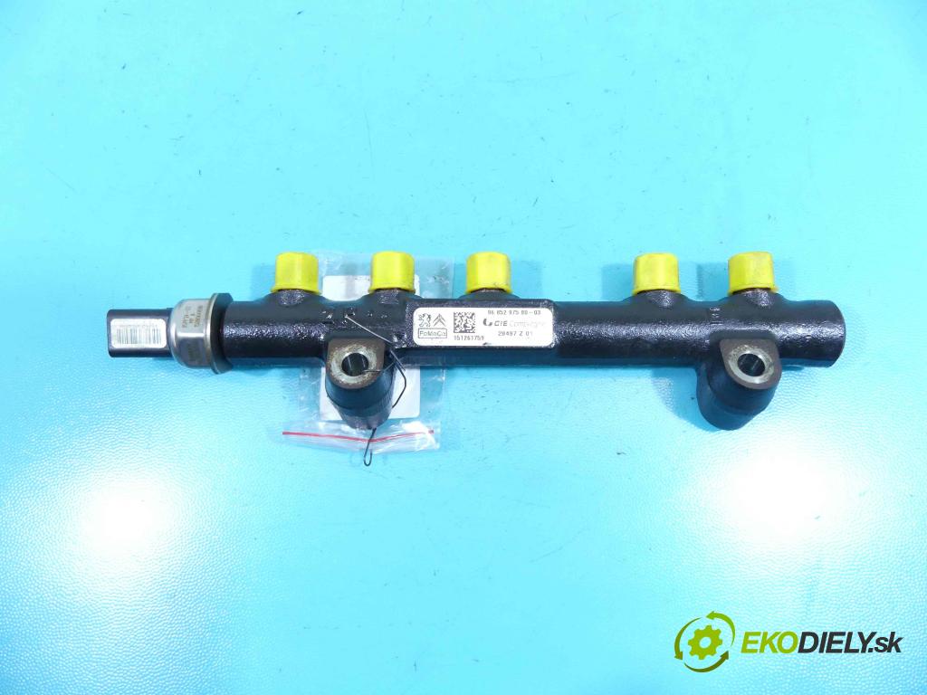 Peugeot 208 I 2012-2019 1.6 hdi 92 HP manual 68 kW 1560 cm3 3- lišta vstrekovacia 9685297580-03 (Vstrekovacie lišty)