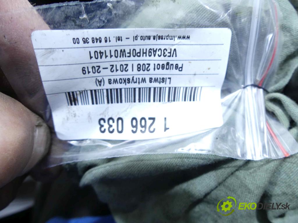 Peugeot 208 I 2012-2019 1.6 hdi 92 HP manual 68 kW 1560 cm3 3- lišta vstrekovacia 9685297580-03 (Vstrekovacie lišty)