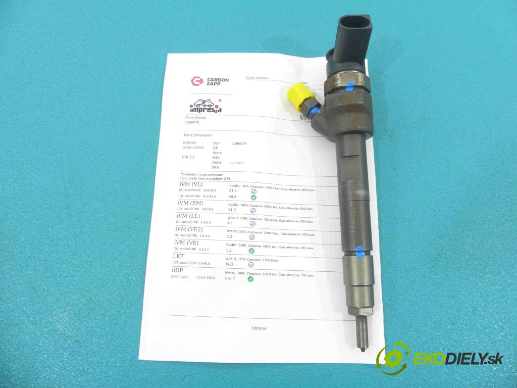 Bmw 3 E90 2005-2013 2.0d 143 HP manual 105 kW 1995 cm3 5- vstrek 0445110601 (Vstrekovače)