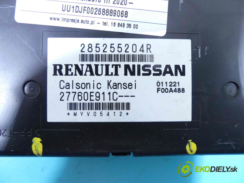 Dacia Sandero III 2020- 1.0 Tce 90 HP automatic 66 kW 999 cm3 5- modul riadiaca jednotka 27760E911C (Ostatné)