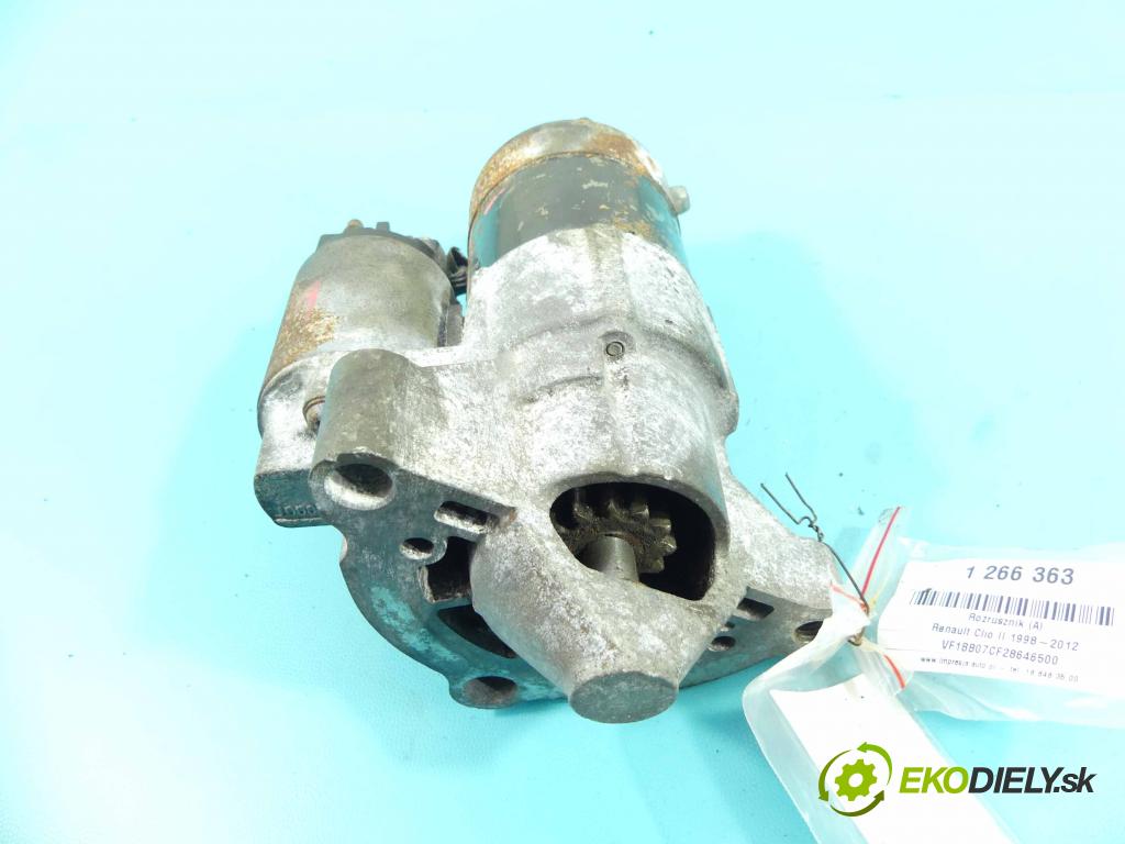 Renault Clio II 1998-2012 1.5 dci 65 HP manual 48 kW 1461 cm3 5- štartér M000T82081 (Štartéry)