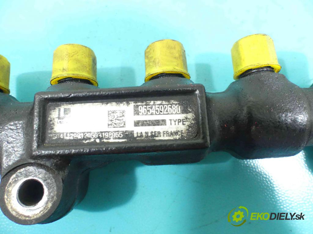 Ford Focus Mk2 2004-2011 1.6 tdci 109 HP manual 80 kW 1560 cm3 5- lišta vstrekovacia 9654592680 (Vstrekovacie lišty)