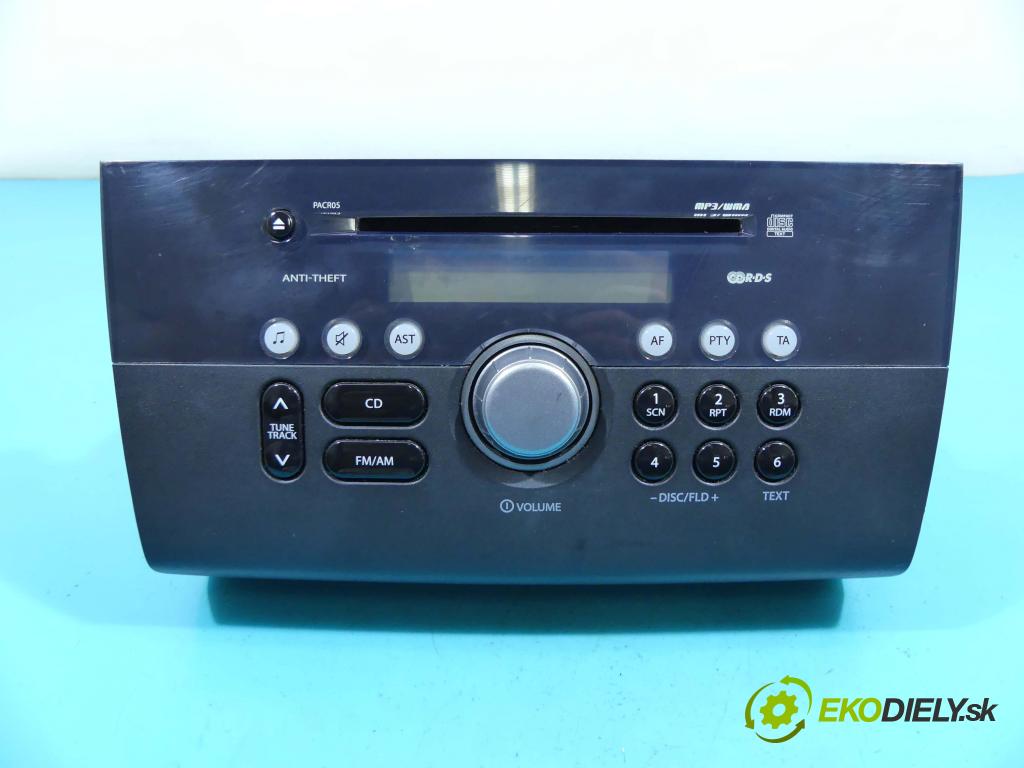 Suzuki Swift Mk6 2005-2010 1.3 16v 92 HP manual 67,5 kW 1328 cm3 5- Radio originál 39101-62J3
