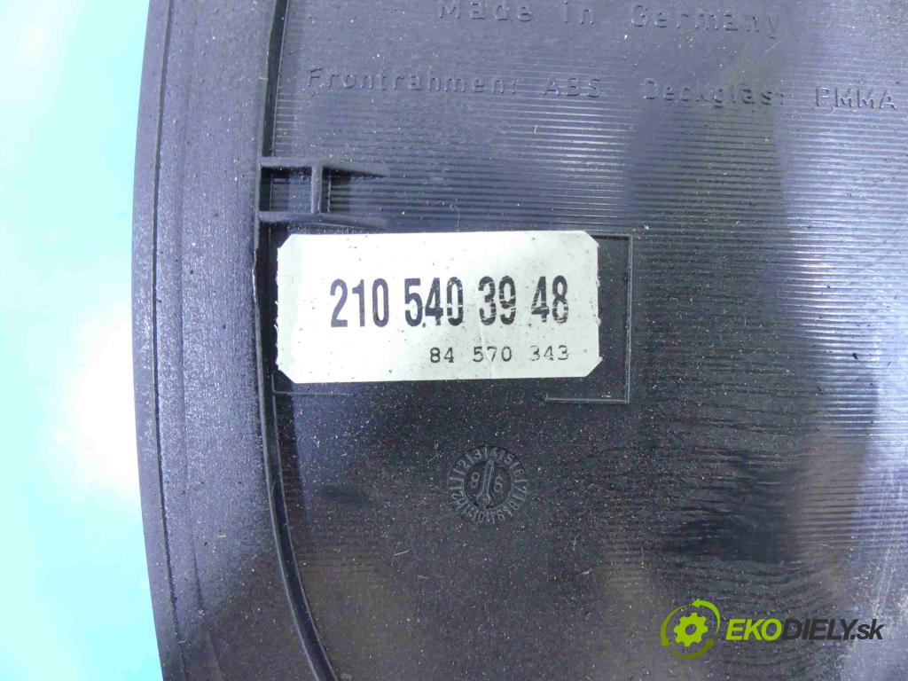 Mercedes E W210 1995-2002 2.0 136 HP manual 100 kW 1998 cm3 4- prístrojovka/ budíky 110008898 (Prístrojové dosky, displeje)