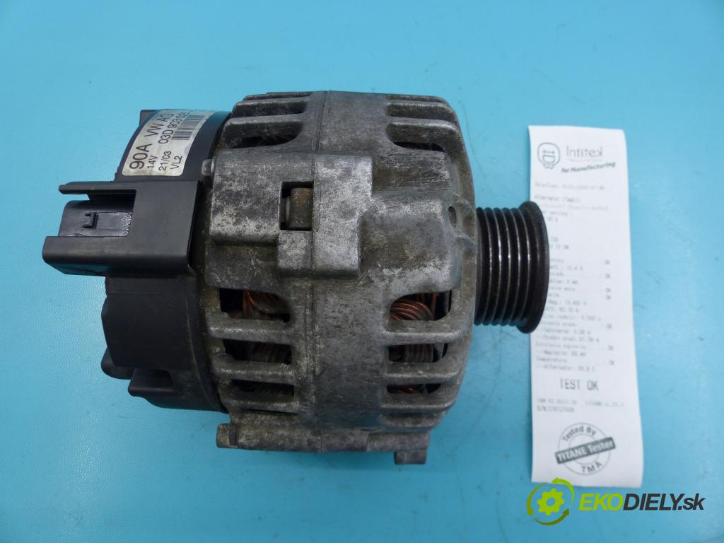 Vw Polo IV 9N 2001-2009 1.2 12V 64 hp manual 47 kW 1198 cm3 5- Alternator 03D903025J (Alternátory)