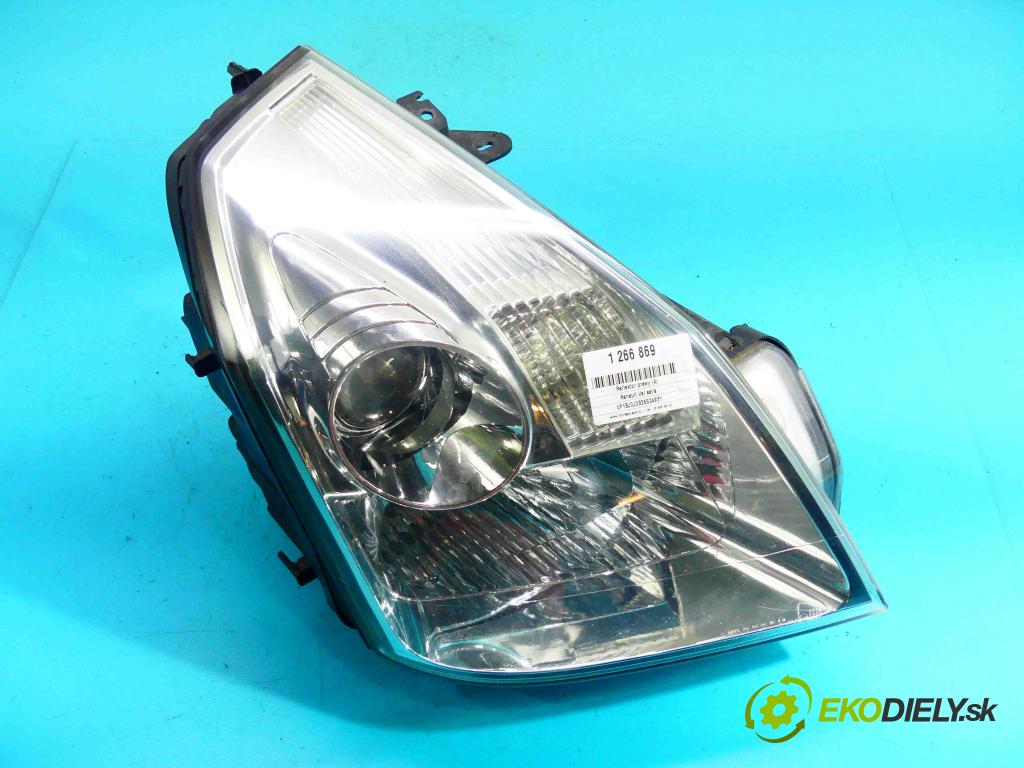 Renault Vel satis 3.0 dci 177 HP automatic 130 kW 2958 cm3 5- Reflektor: pravý 8200014358C (Pravé)