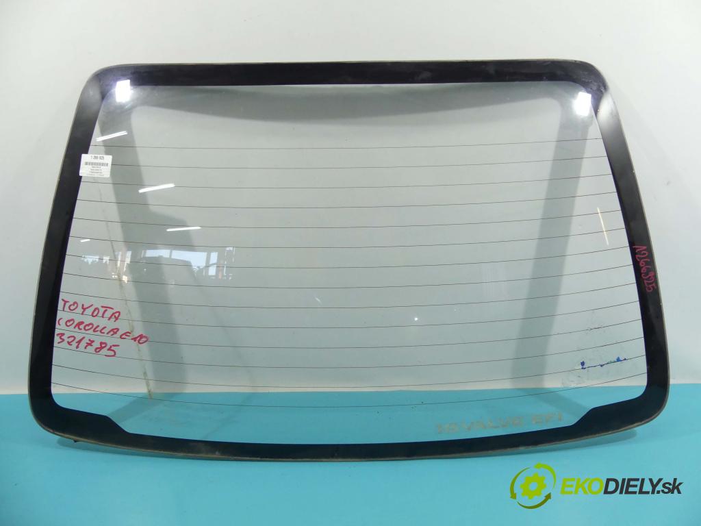 Toyota Corolla E10 1,4.0 16v 88 hp manual 65 kW 1332 cm3 5- sklo zadní  (Okna zadní)