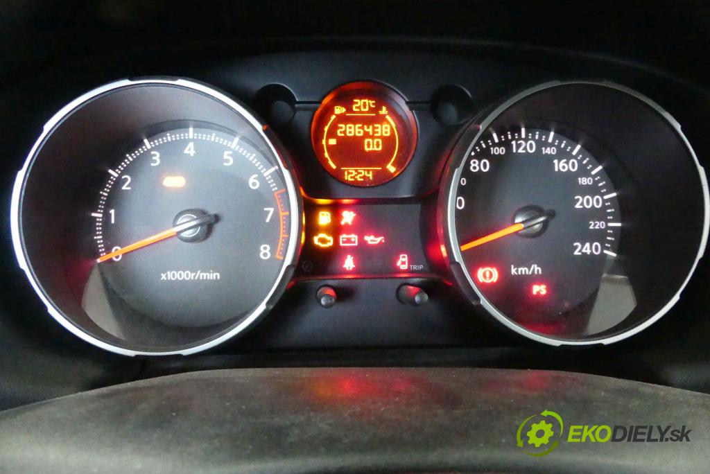 Nissan Qashqai I J10 2006-2013 2.0 16v 141 HP manual 104 kW 1997 cm3 5- prístrojovka/ budíky JD02B (Prístrojové dosky, displeje)