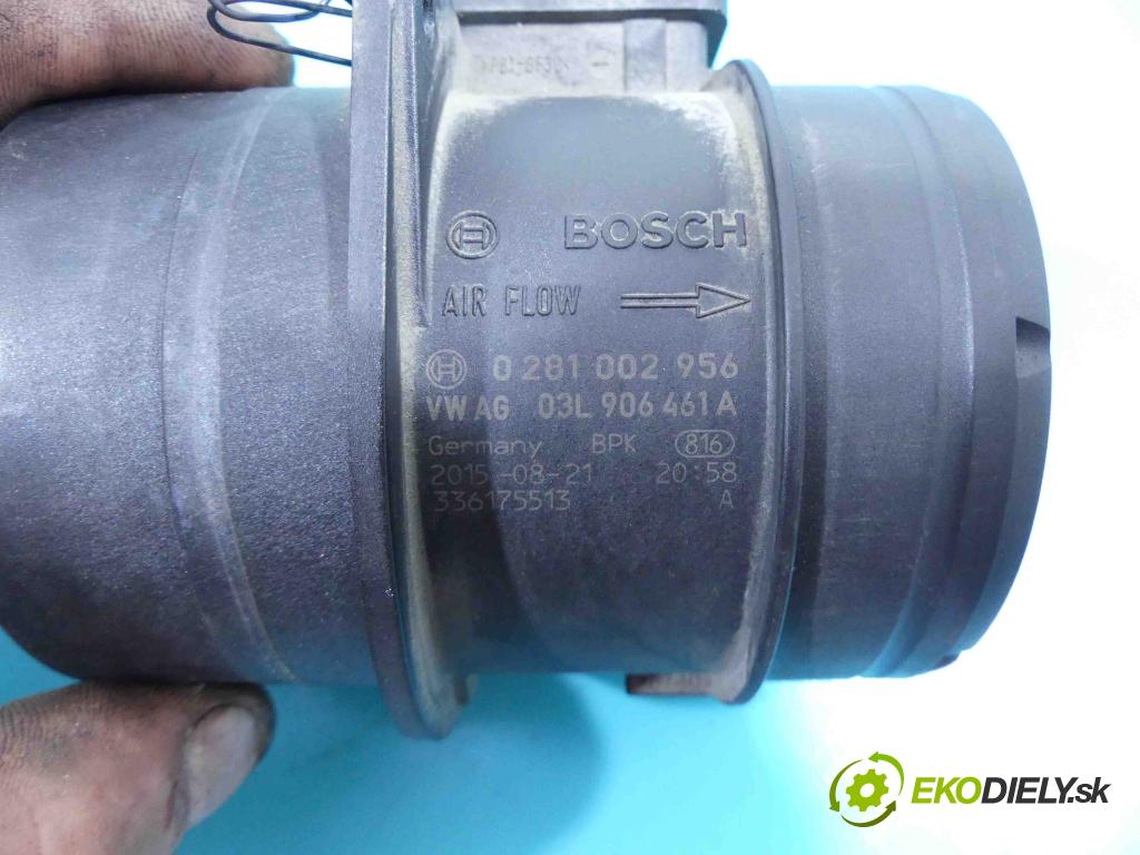 Seat Alhambra II 2010-2020 2.0 tdi 184hp automatic 135 kW 1968 cm3 5- průtokoměr: 0281002956 (Váhy vzduchu)
