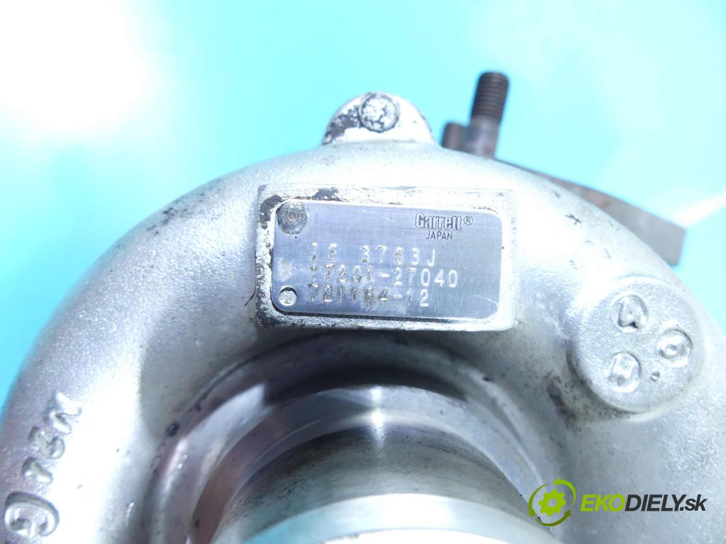 Toyota Rav4 II 2000-2005 2.0 D4D 116 HP manual 85 kW 1995 cm3 5- turbodúchadlo, turbo 721164-12 (Turbodúchadlá (kompletné))