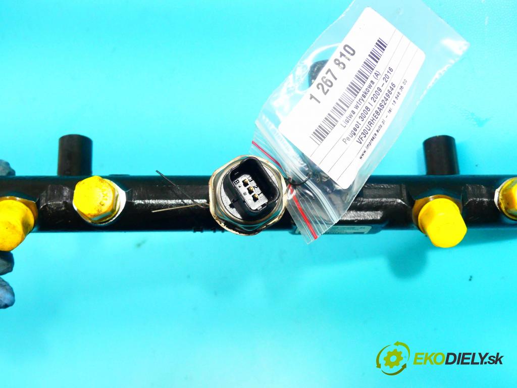 Peugeot 3008 I 2009-2016 2.0 hdi 150 HP manual 110 kW 1997 cm3 5- lišta vstrekovacia 9681909680-03 (Vstrekovacie lišty)