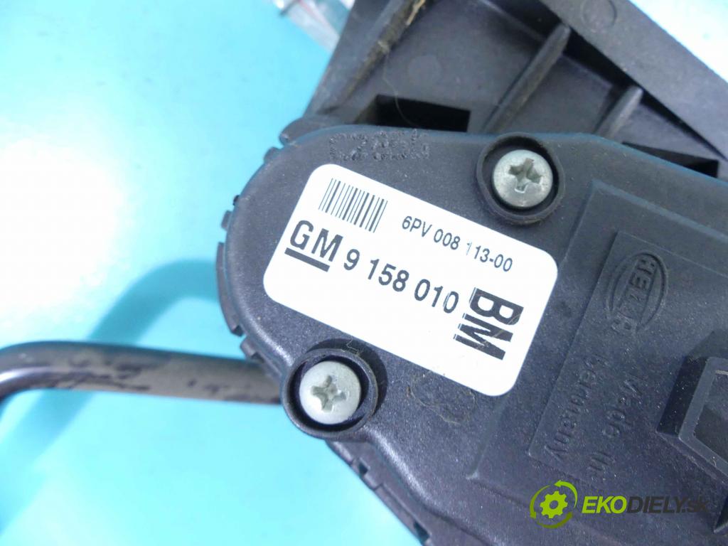 Opel Astra III 2004-2014 1.6 16v 105 HP manual 77 kW 1598 cm3 5- pedále 9158010 (Pedále)