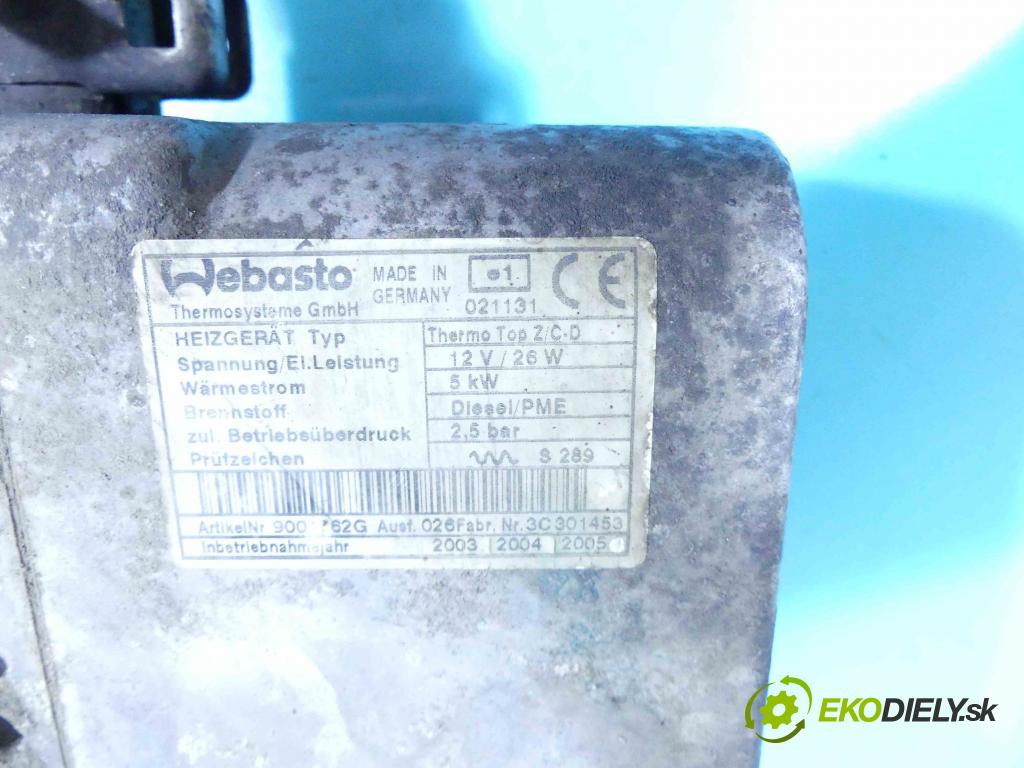 Audi A8 D3 2002-2009 4.0 tdi 275 hp automatic 202 kW 3936 cm3 4- Webasto 4E0815069D (Webasto ohřívače)