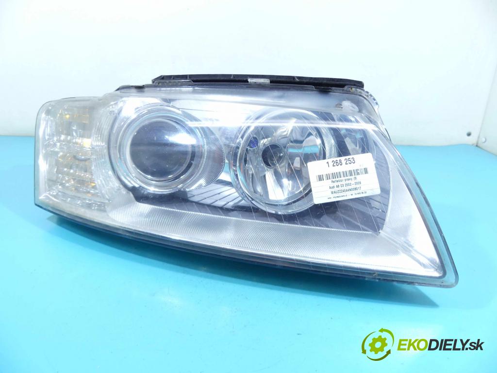 Audi A8 D3 2002-2009 4.0 tdi 275 HP automatic 202 kW 3936 cm3 4- Reflektor: pravý 4E0941030BQ (Pravé)