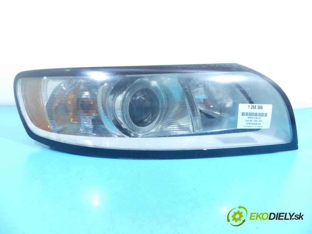 Volvo S40 II 2004-2012 2.0d 136 HP manual 100 kW 1997 cm3 4- Reflektor: pravý 31265701 (Pravé)